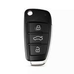 Husa din silicon pentru cheie auto Techsuit - Audi A1, A2, A3, A4, A5, A6, A8, Q7 (1009.01) fotografia produsului View 2 S