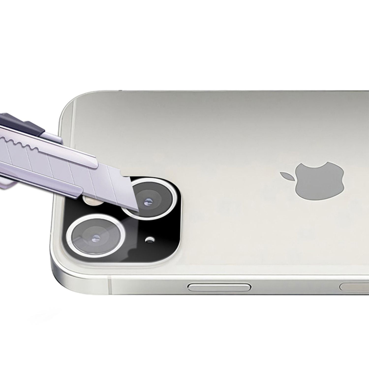 Folie camera iPhone 13 / 13 Mini, Negru fotografia produsului View 3 L