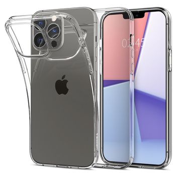 Husa premium liquid crystal compatibila cu iphone 13 pro, transparent