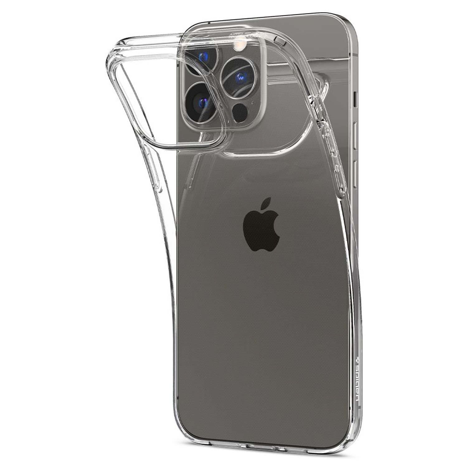 Husa premium Liquid Crystal compatibila cu iPhone 13 Pro, Transparent fotografia produsului View 3 L