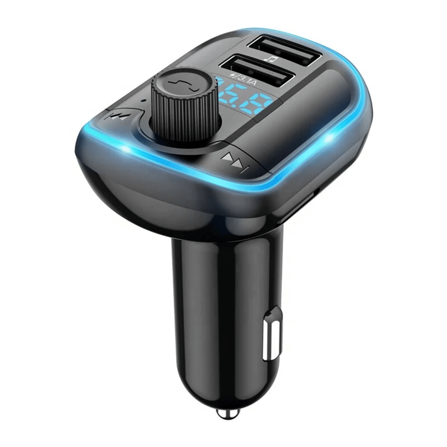 Modulator FM Bluetooth 2 x USB, MicroSD Yesido Y44, 3.1 A, negru fotografia produsului