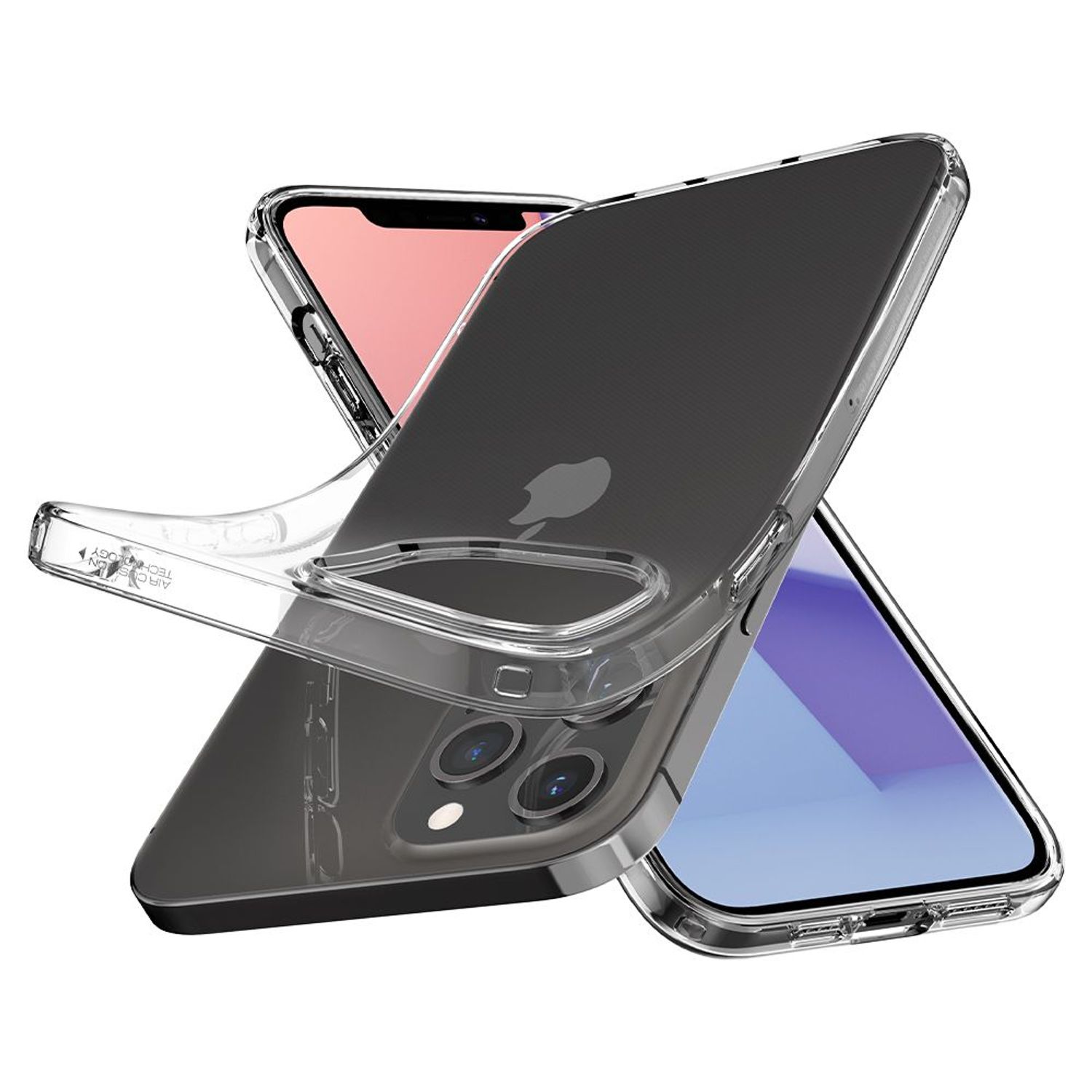 Husa premium Liquid Crystal compatibila cu iPhone 12 Pro Max, Transparent fotografia produsului View 2 L