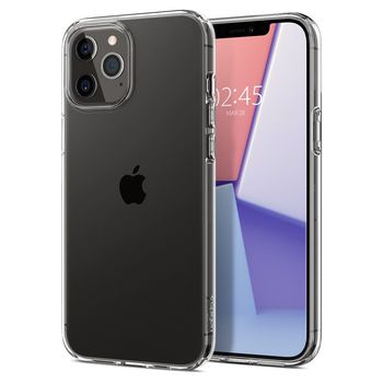 Husa premium liquid crystal compatibila cu iphone 12 pro max, transparent