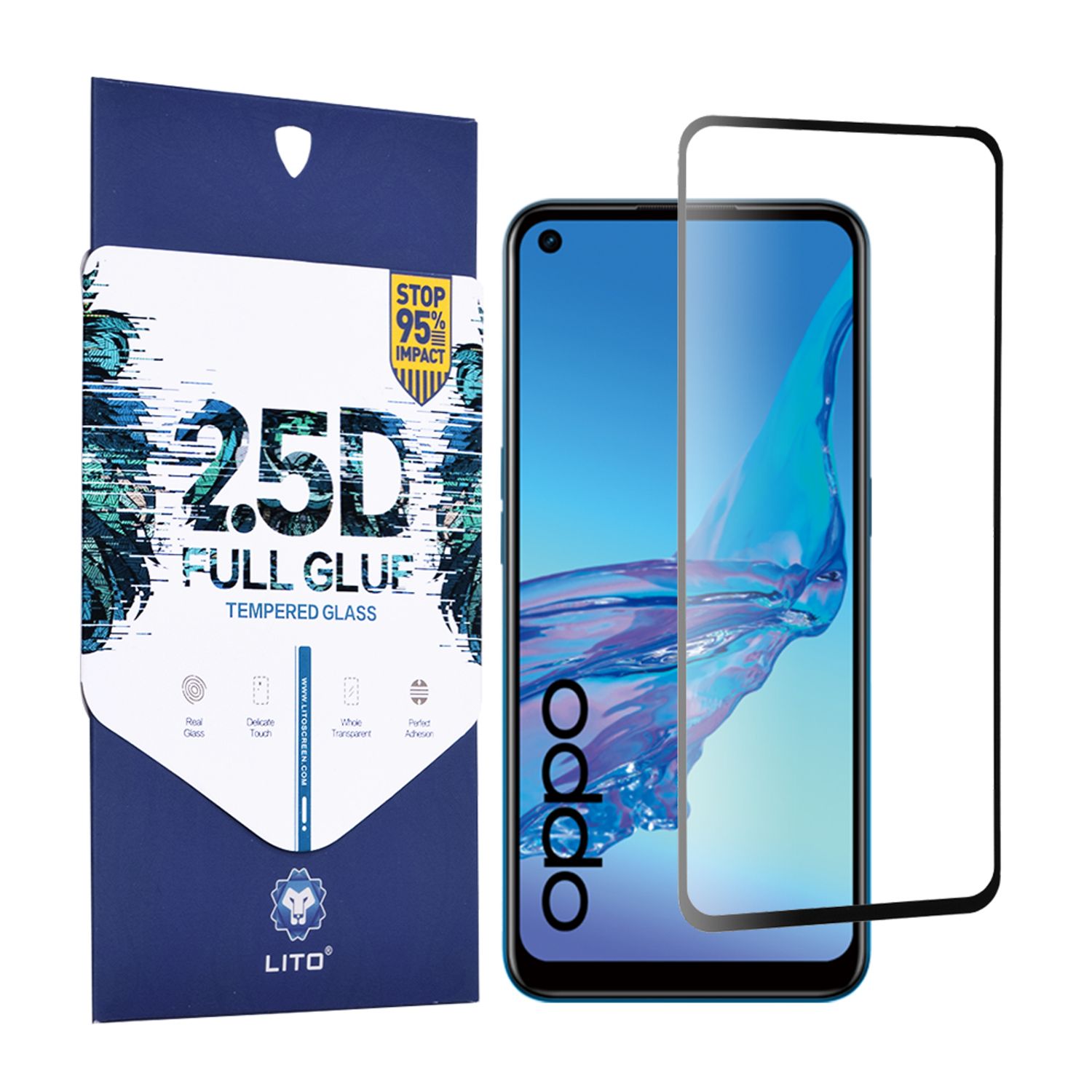 Folie protectie OPPO A53 - Black fotografia produsului