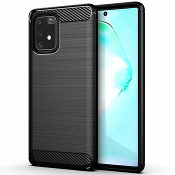 Husa techsuit - carbon silicone - samsung galaxy s10 lite - black