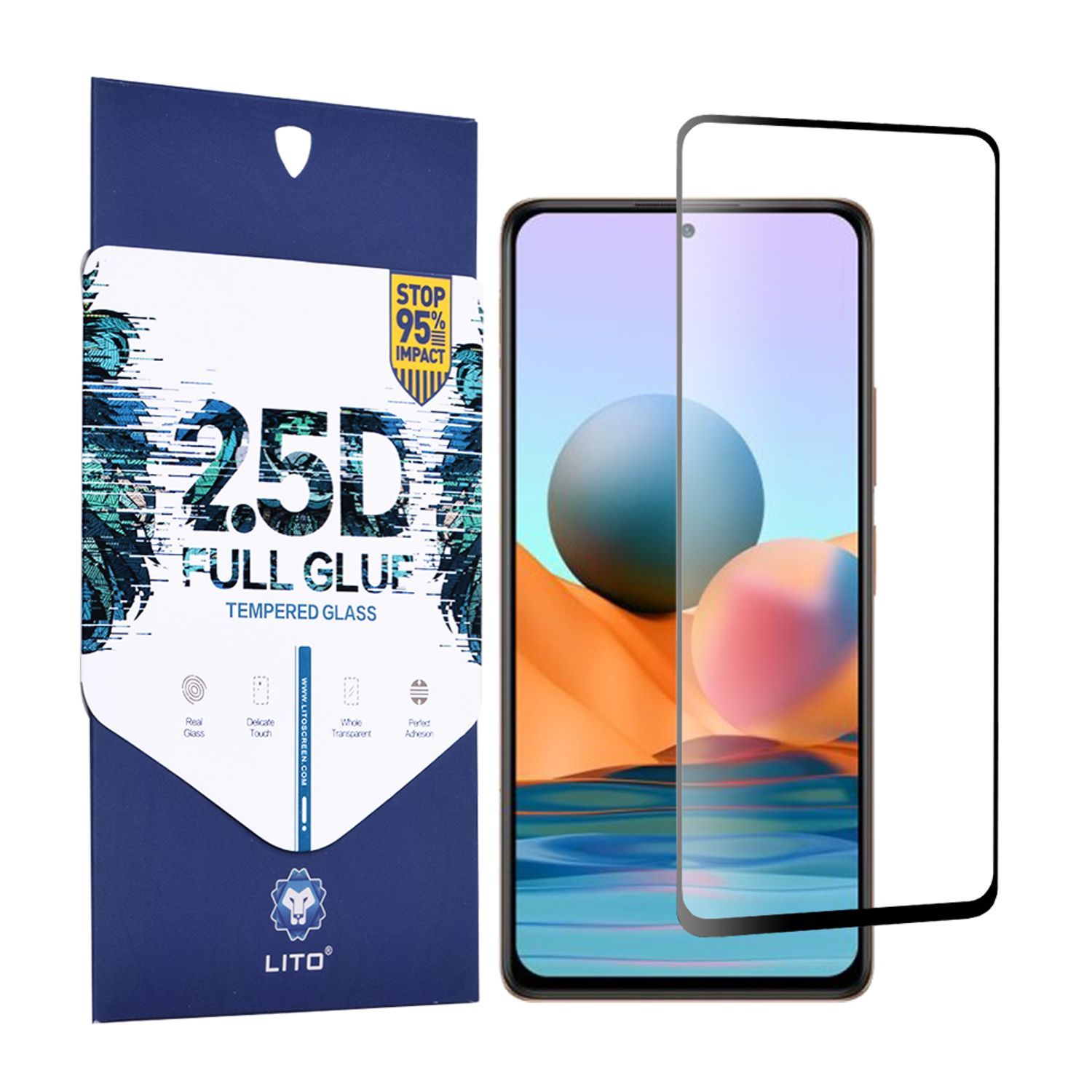 Folie protectie Xiaomi Redmi Note 10 Pro - Black fotografia produsului