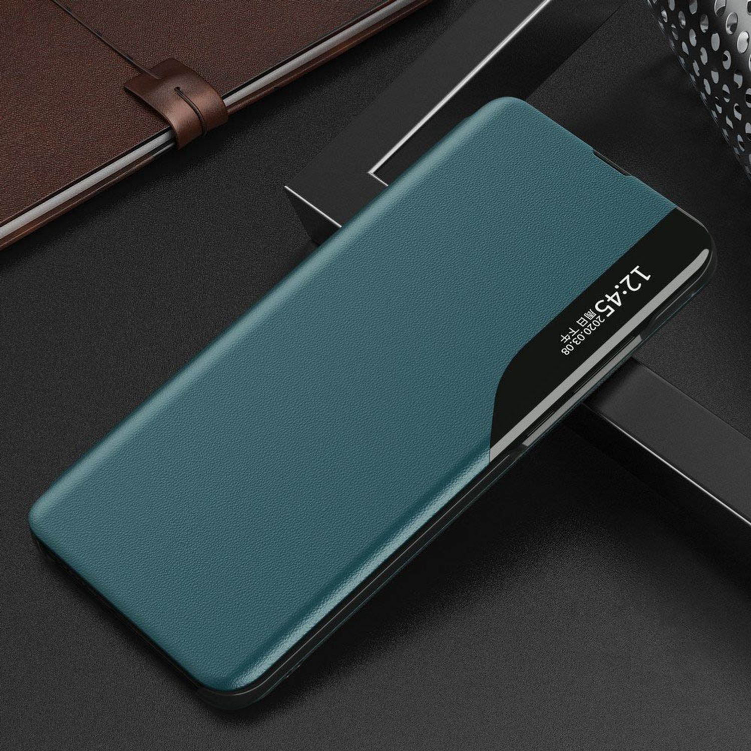 Husa tip carte Techsuit - eFold Series - Samsung Galaxy Note 8 - Dark Green fotografia produsului View 2 L