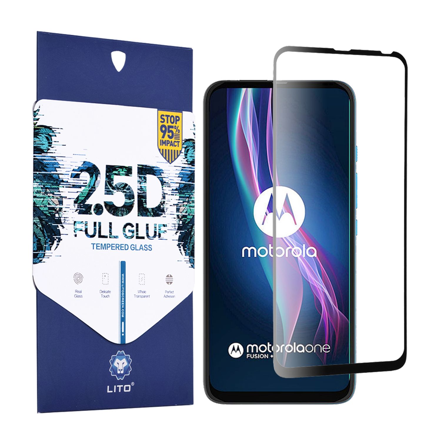 Folie protectie Motorola Moto One Fusion Plus - Black fotografia produsului