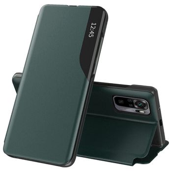 Husa tip carte techsuit - efold series - xiaomi redmi note 10 / 10s - dark green