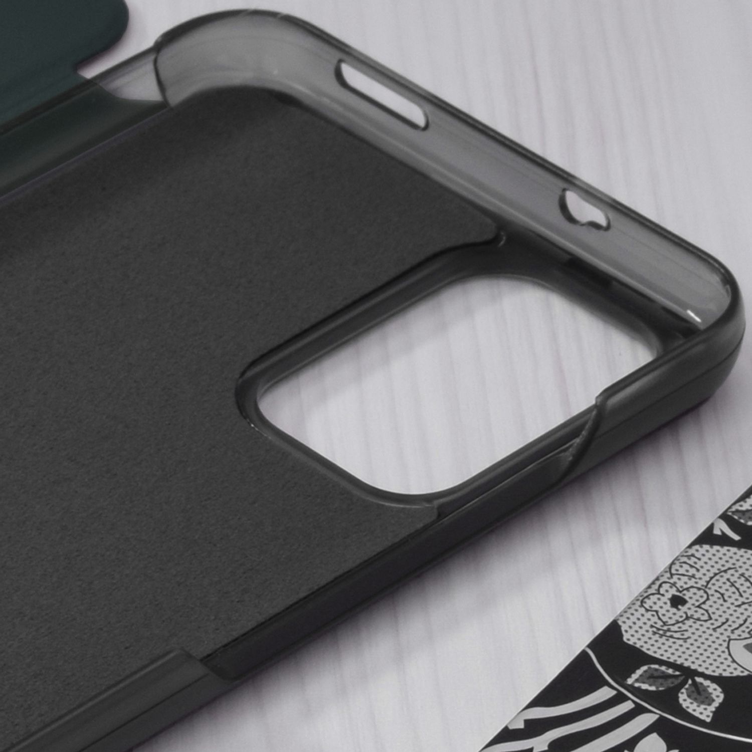Husa tip carte Techsuit - eFold Series - Xiaomi Redmi Note 10 / 10S - Dark Green fotografia produsului View 3 L