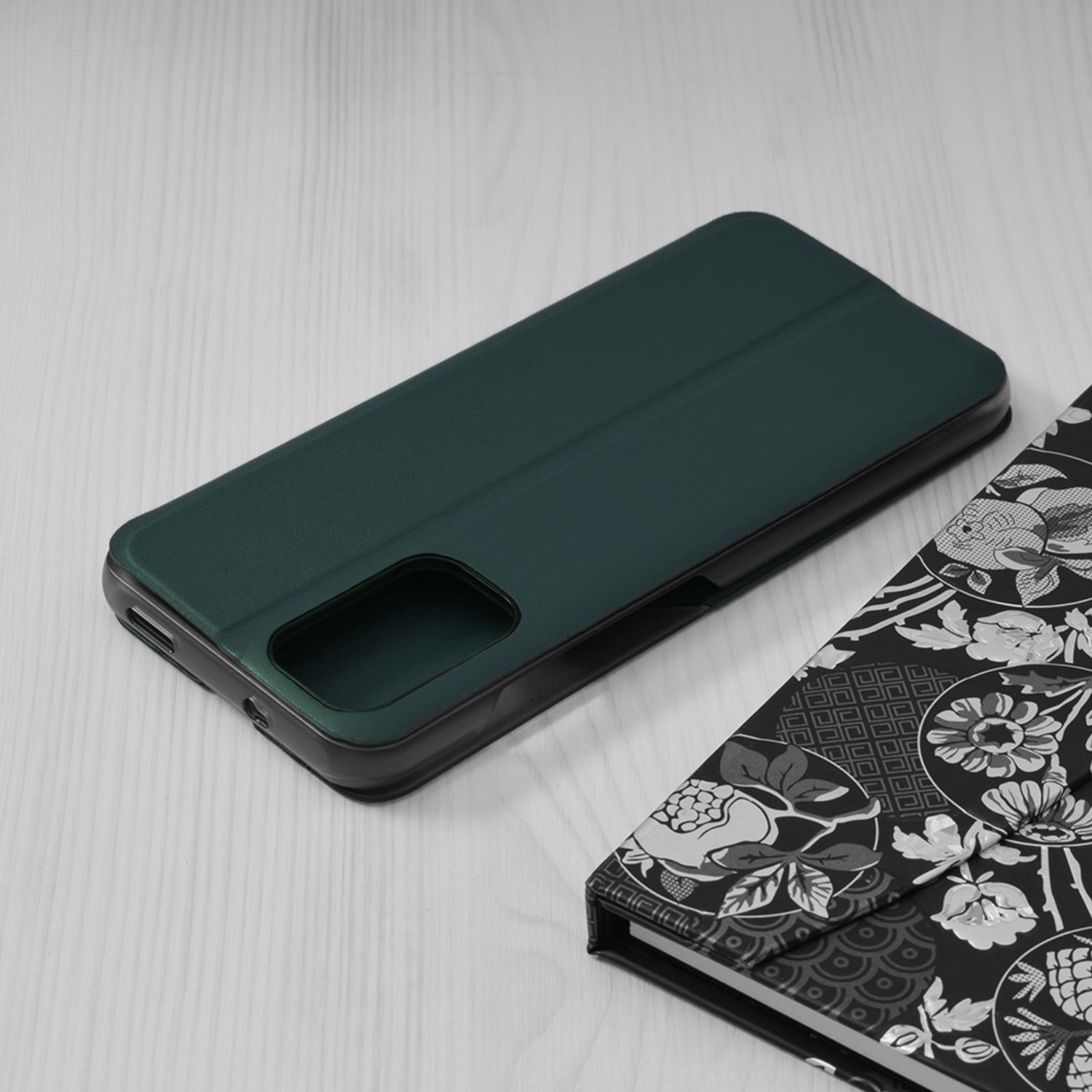 Husa tip carte Techsuit - eFold Series - Xiaomi Redmi Note 10 / 10S - Dark Green fotografia produsului View 2 L
