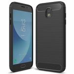 Husa Techsuit - Carbon Silicone - Samsung Galaxy J3 2017 - Black fotografia produsului