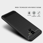 Husa Techsuit - Carbon Silicone - Samsung Galaxy A6 2018 - Black fotografia produsului View 3 S