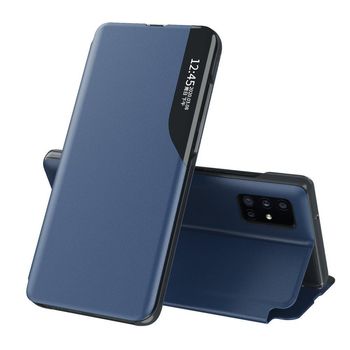 Husa tip carte techsuit - efold series - huawei p20 pro - dark blue
