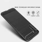 Husa Techsuit - Carbon Silicone - OnePlus Nord 5G - Black fotografia produsului View 2 S