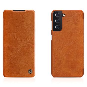 Husa nillkin - qin leather case - samsung galaxy s21 - brown