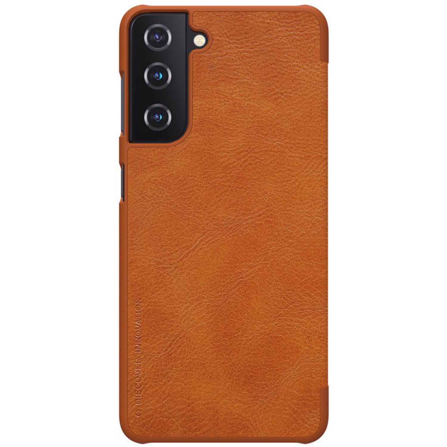Husa Nillkin - Qin Leather Case - Samsung Galaxy S21 - Brown fotografia produsului View 2 L