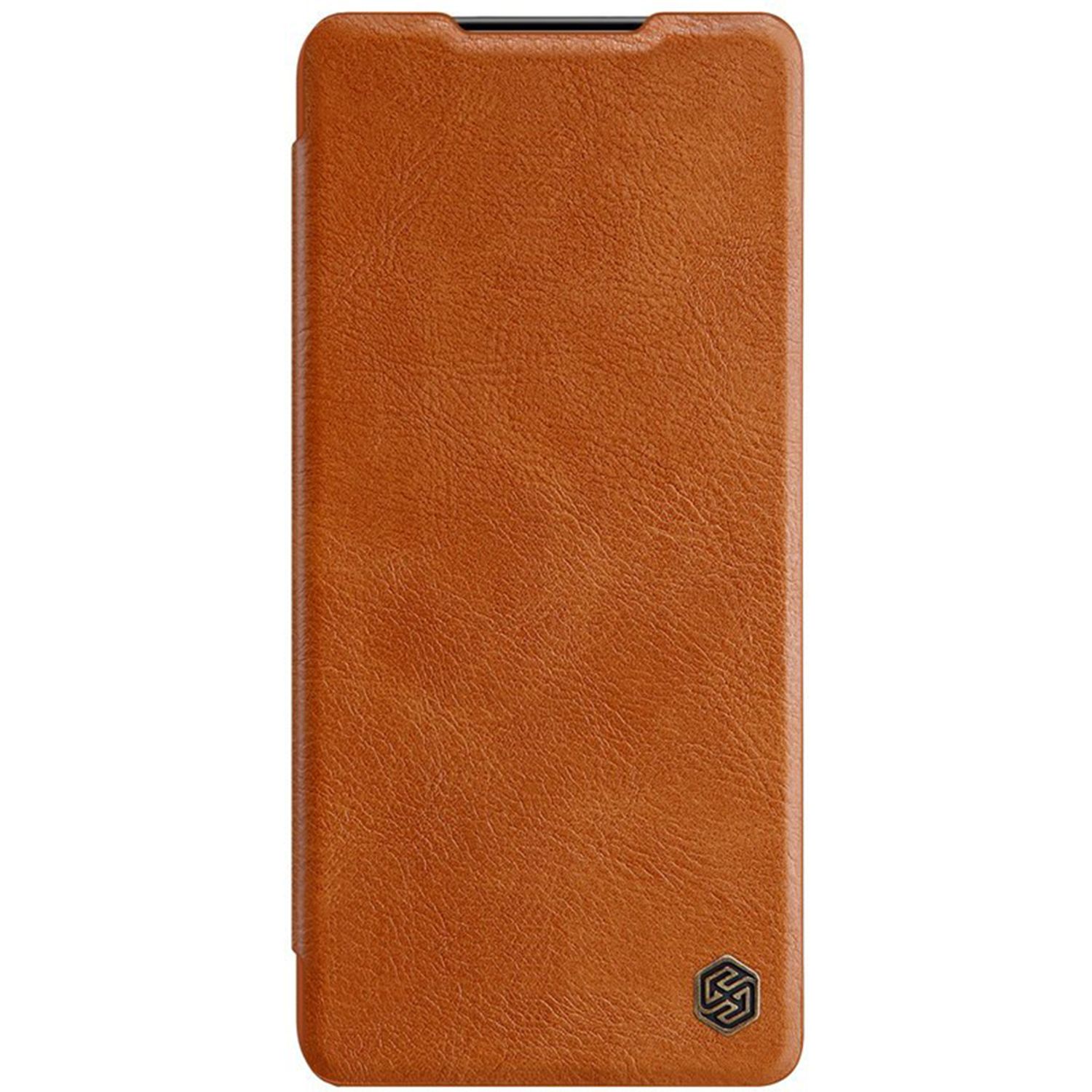 Husa Nillkin - Qin Leather Case - Samsung Galaxy S21 - Brown fotografia produsului View 3 L