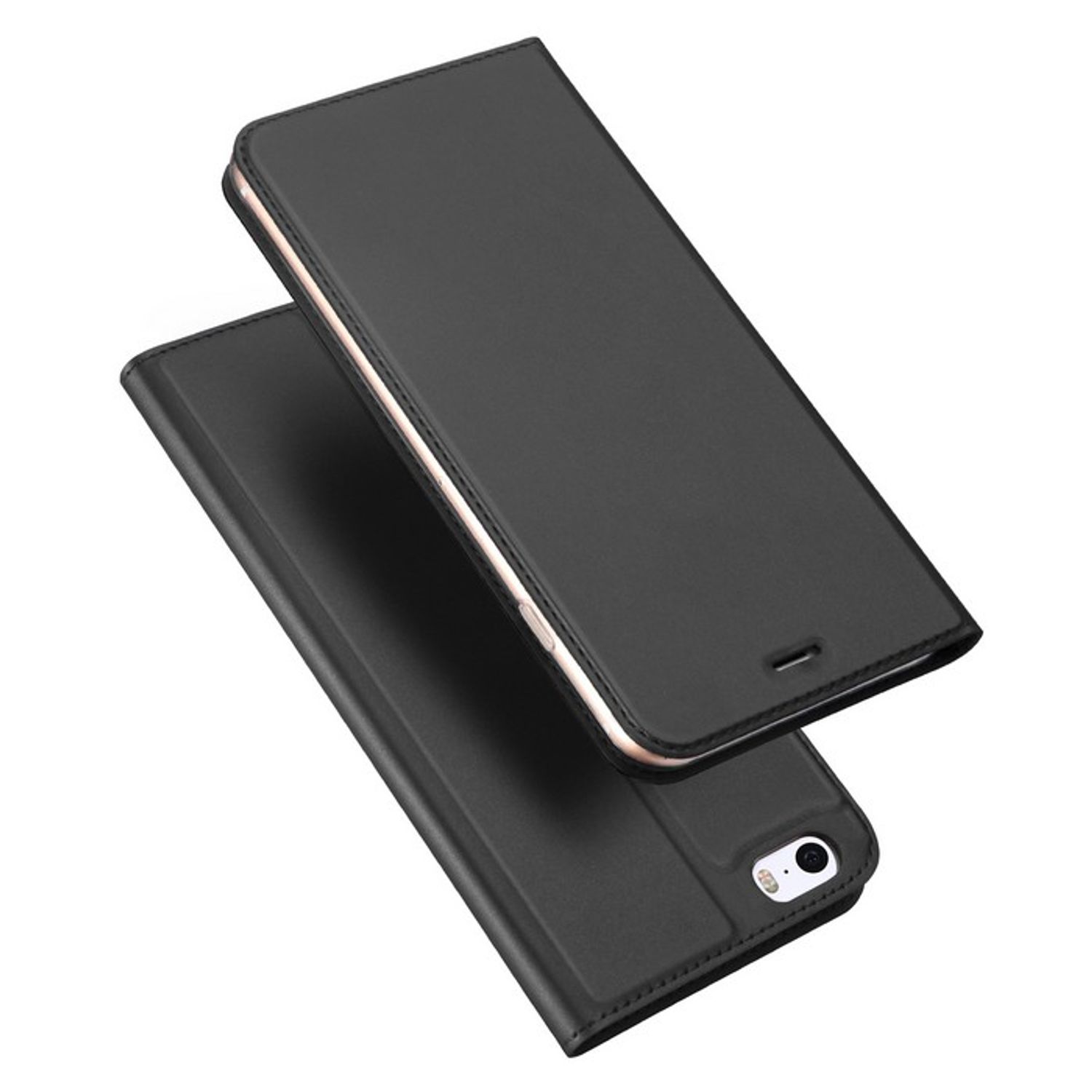 Husa tip carte Dux Ducis - Skin Pro - iPhone 6 Plus - Black fotografia produsului