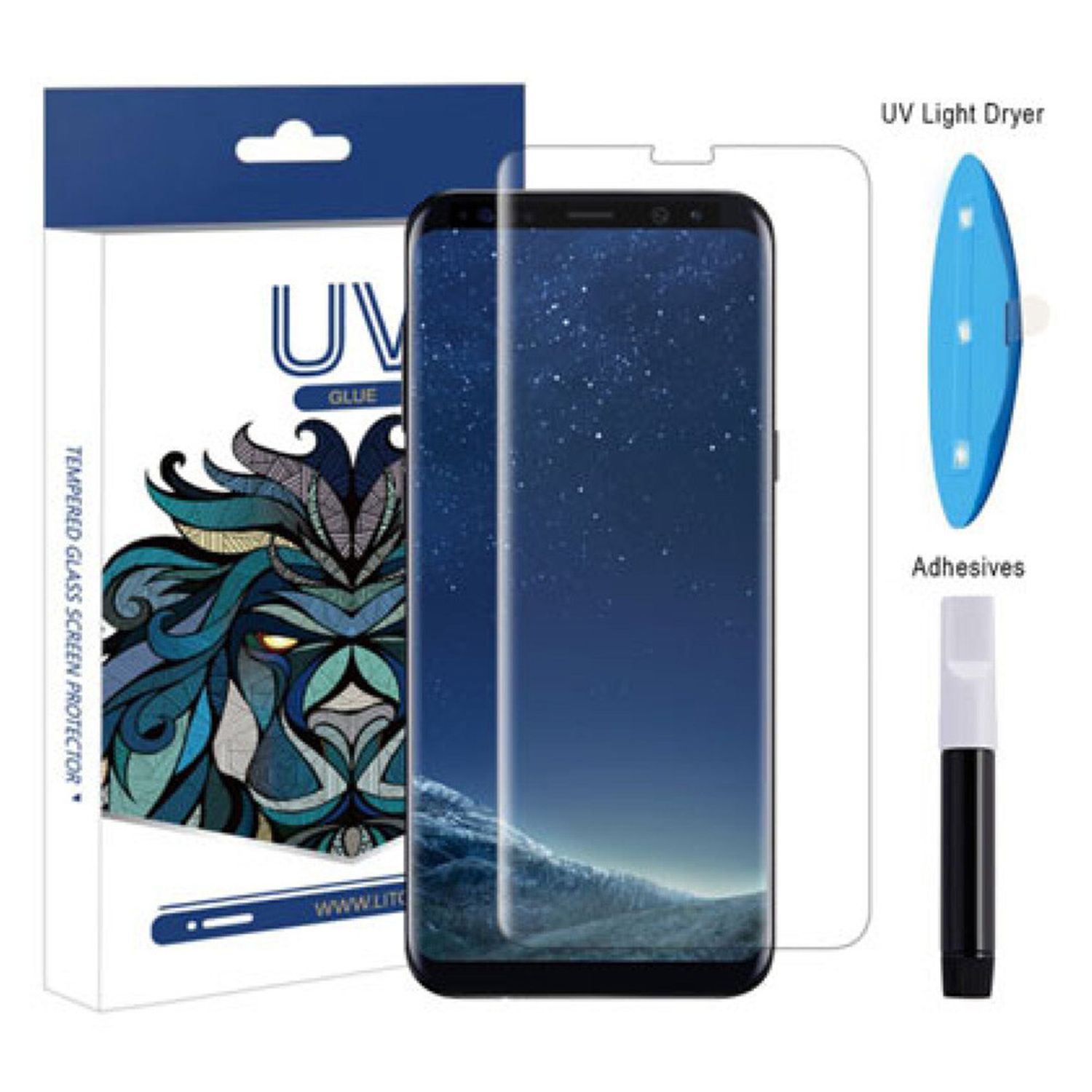 Folie protectie- 3D UV Glass - Samsung Galaxy S8 Plus / S9 Plus - Transparent fotografia produsului