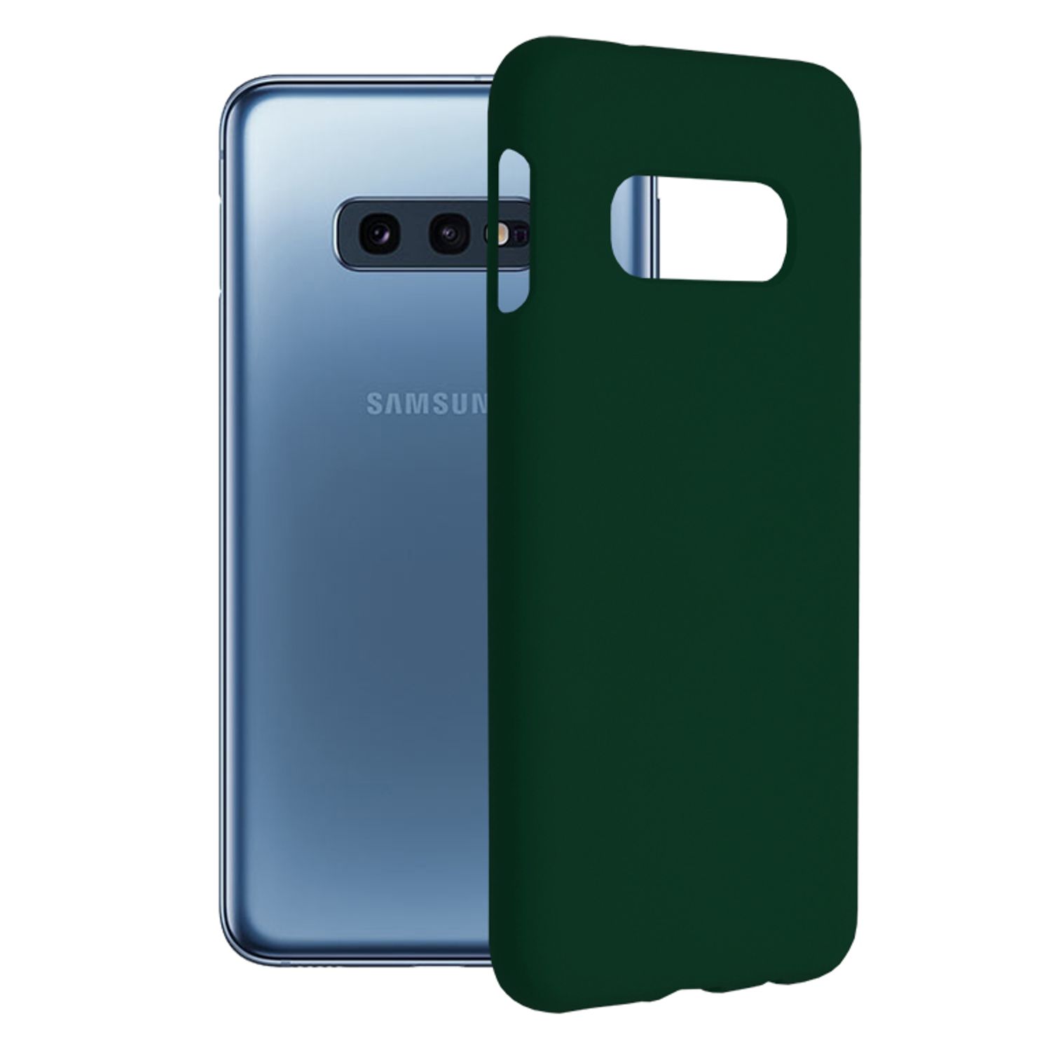 Husa premium Techsuit - Soft Edge Silicone - Samsung Galaxy S10e - Dark Green fotografia produsului