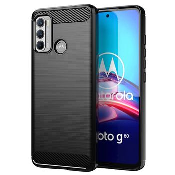 Husa techsuit - carbon silicone - motorola moto g60 - black