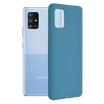 Husa premium Techsuit - Soft Edge Silicone - Samsung Galaxy A71 - Denim Blue fotografia produsului