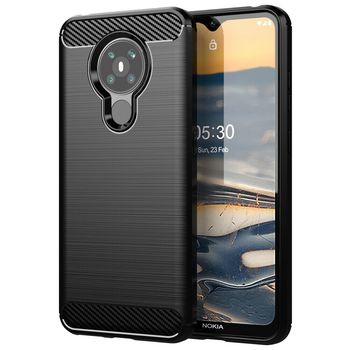 Husa techsuit - carbon silicone - nokia 5.3 - black