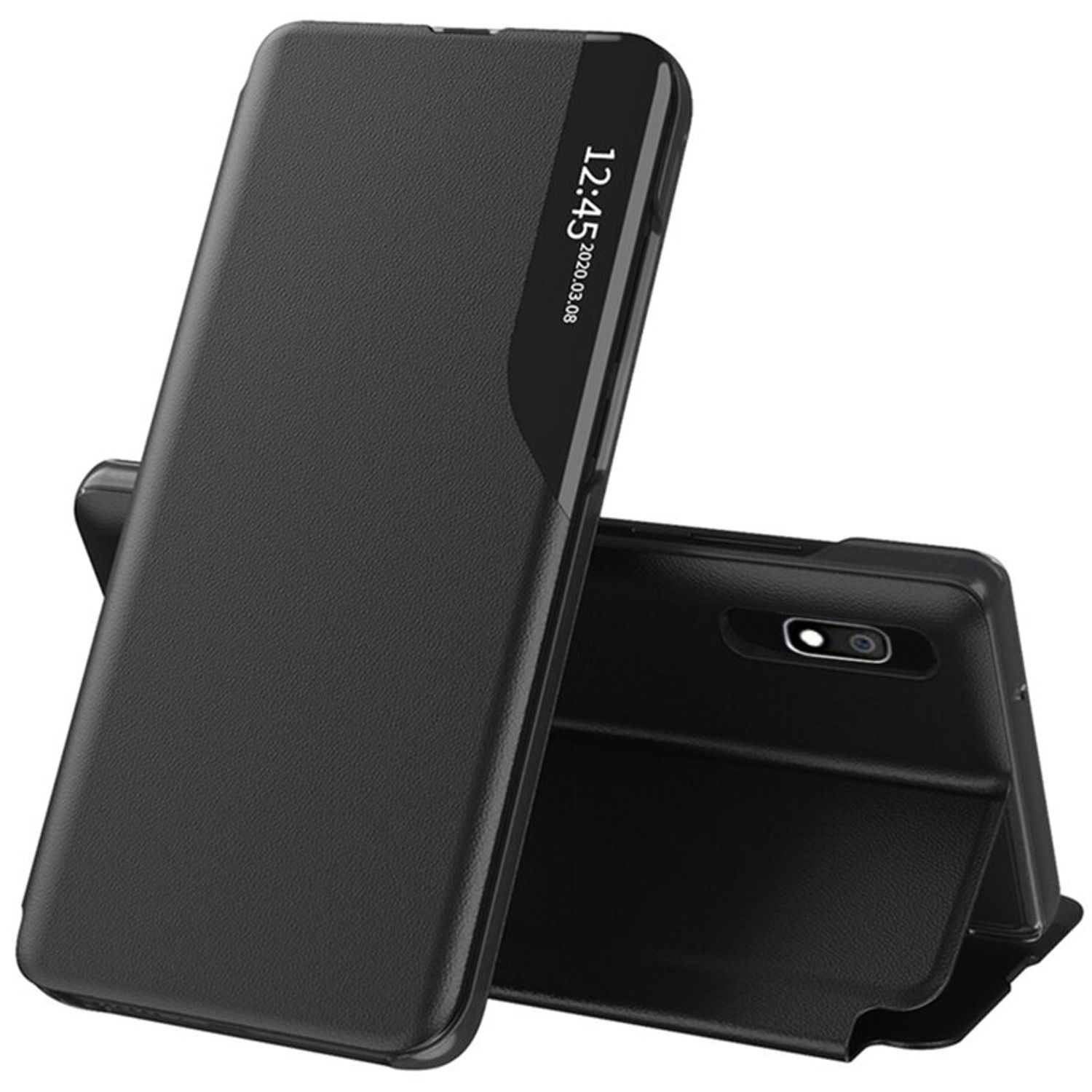 Husa tip carte Techsuit - eFold Series - Samsung Galaxy A10 - Black fotografia produsului