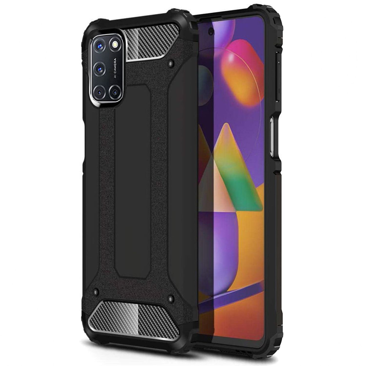 Husa Techsuit - Hybrid Armor - OPPO A52 / A72 / A92 - Black fotografia produsului