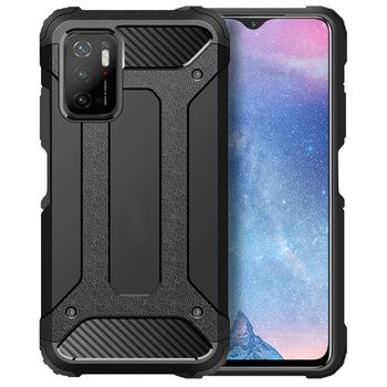 Husa techsuit - hybrid armor - xiaomi poco m3 pro 5g / 4g - black