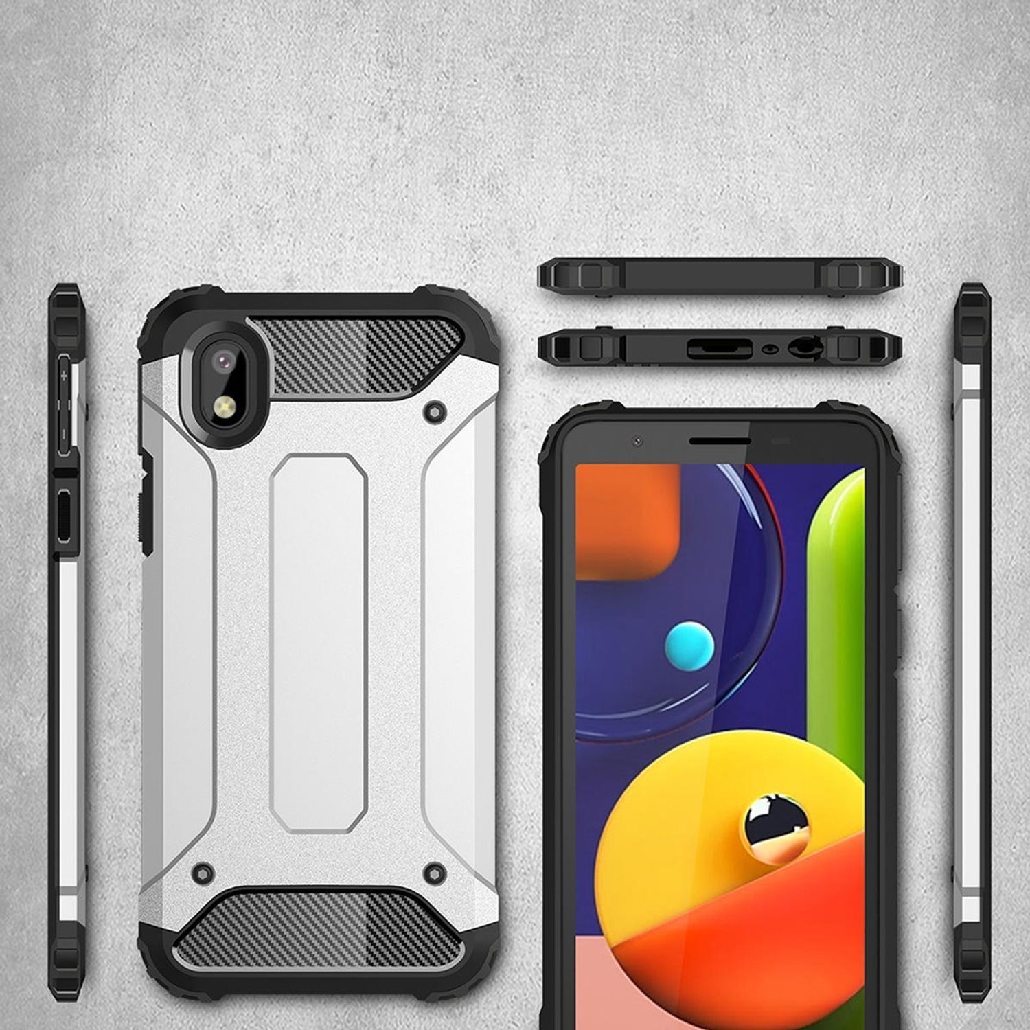 Husa Techsuit - Hybrid Armor - Samsung Galaxy A01 Core - Black fotografia produsului View 3 L