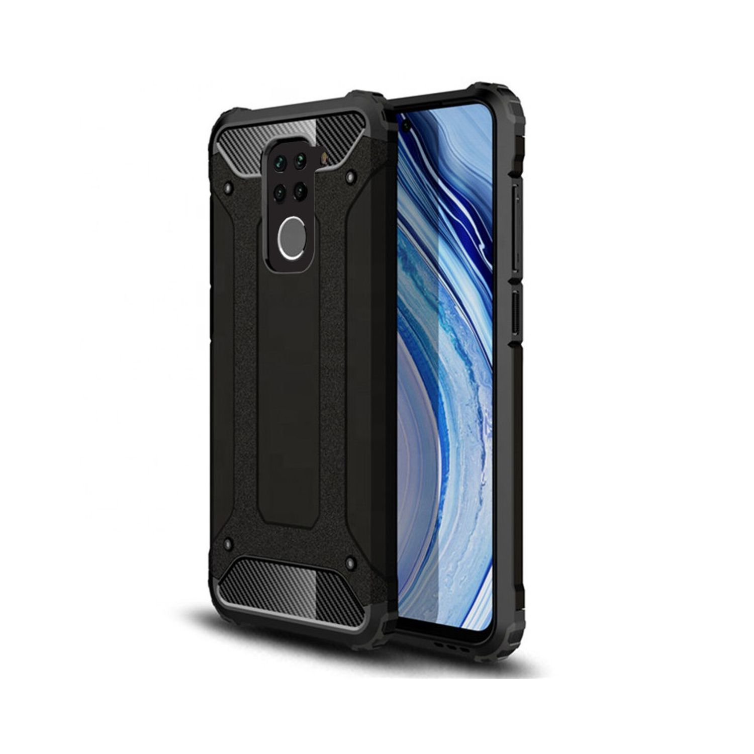 Husa Techsuit - Hybrid Armor - Xiaomi Redmi Note 9 - Black fotografia produsului