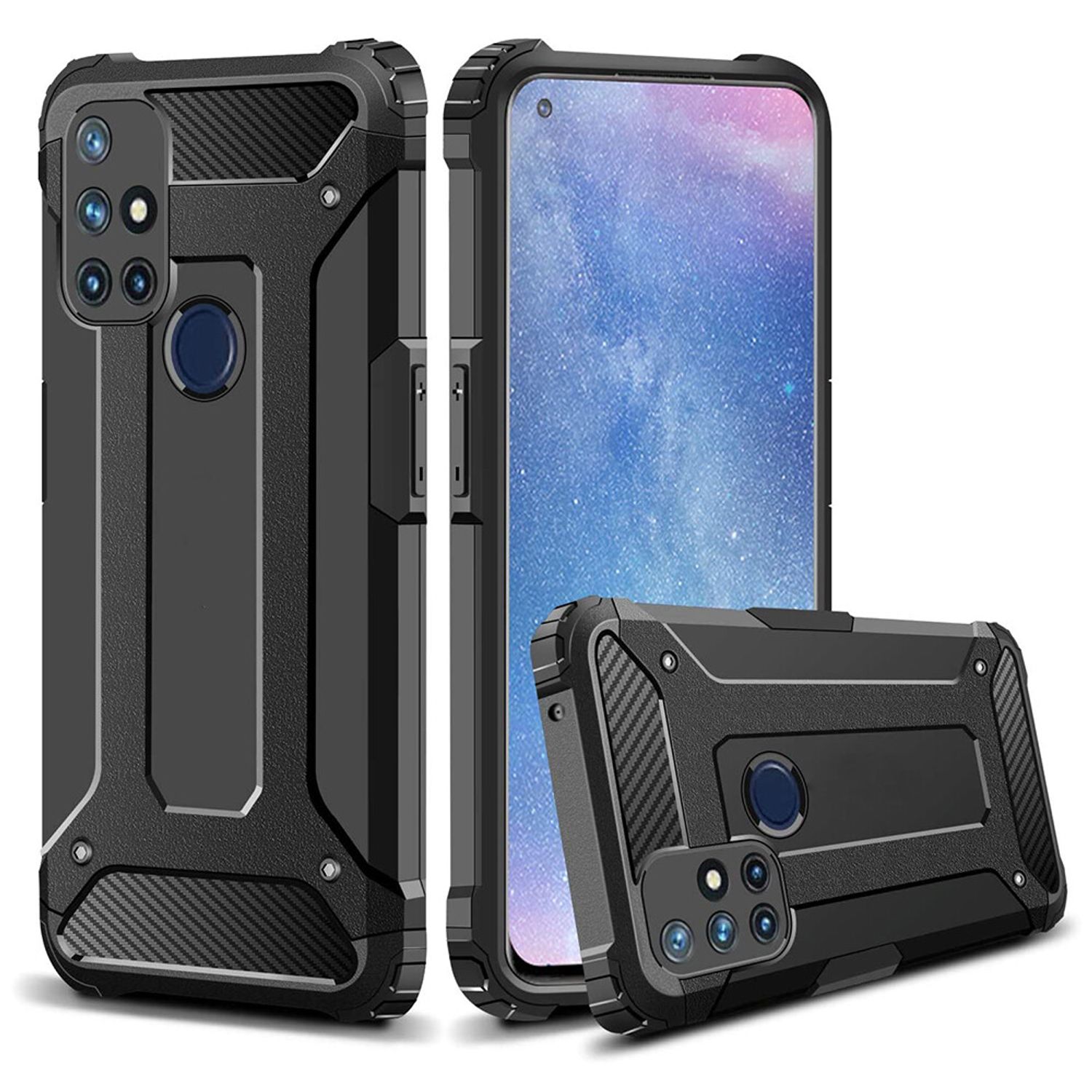 Husa Techsuit - Hybrid Armor - Oneplus Nord N10 - Black fotografia produsului