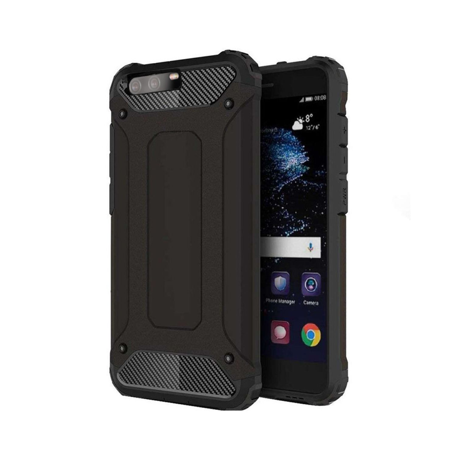 Husa Techsuit - Hybrid Armor - Huawei P10 Plus - Black fotografia produsului