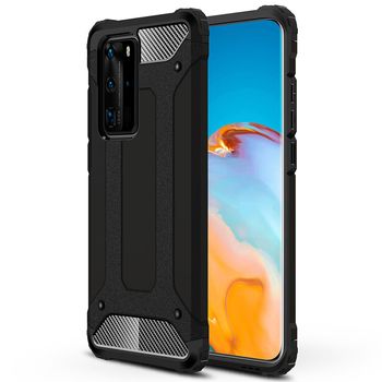 Husa techsuit - hybrid armor - huawei p40 pro - black