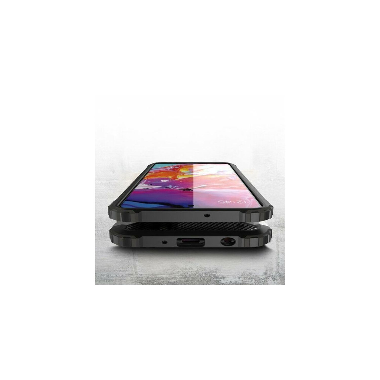 Husa Techsuit - Hybrid Armor - Samsung Galaxy A51 - Black fotografia produsului View 2 L