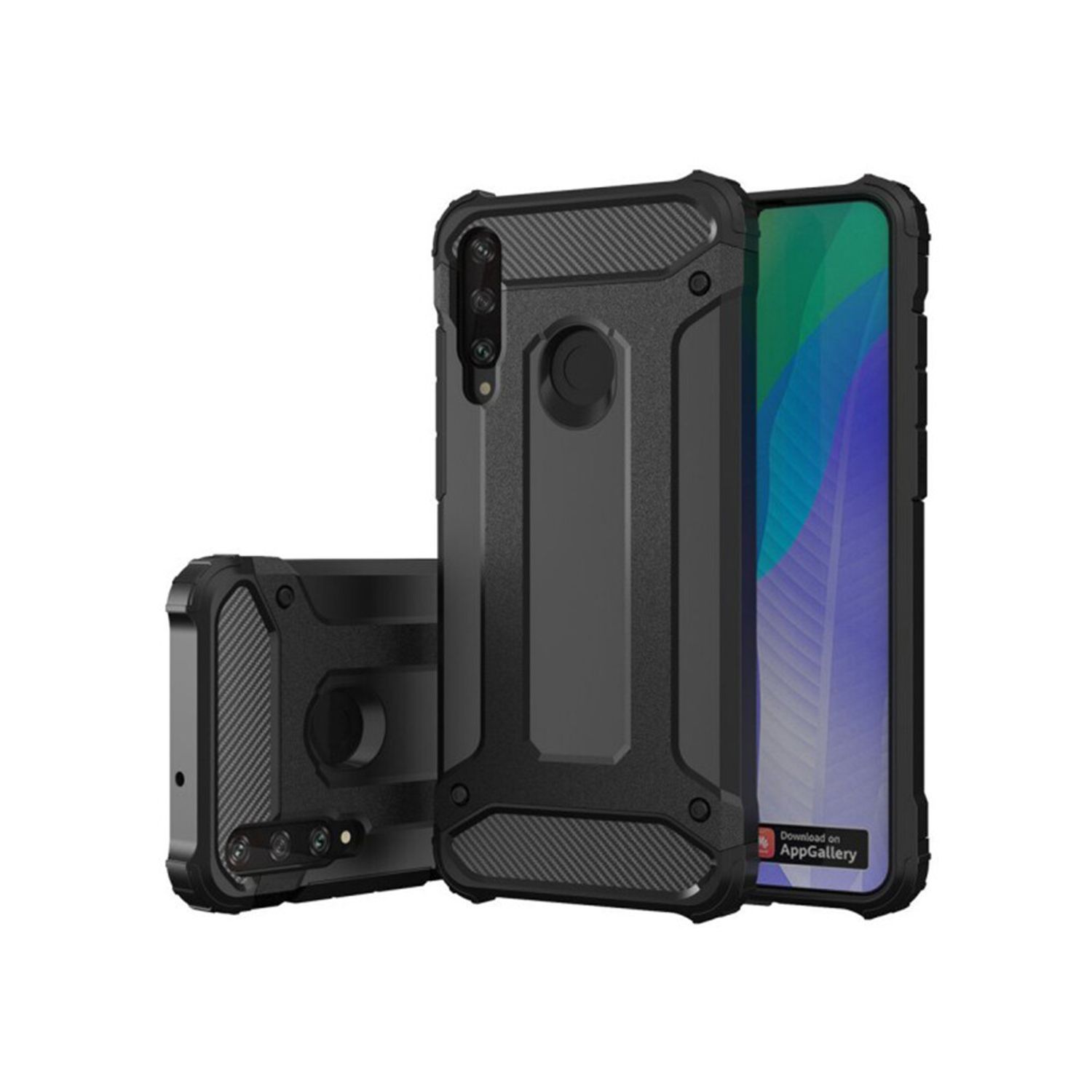 Husa Techsuit - Hybrid Armor - Huawei Y6p - Black fotografia produsului