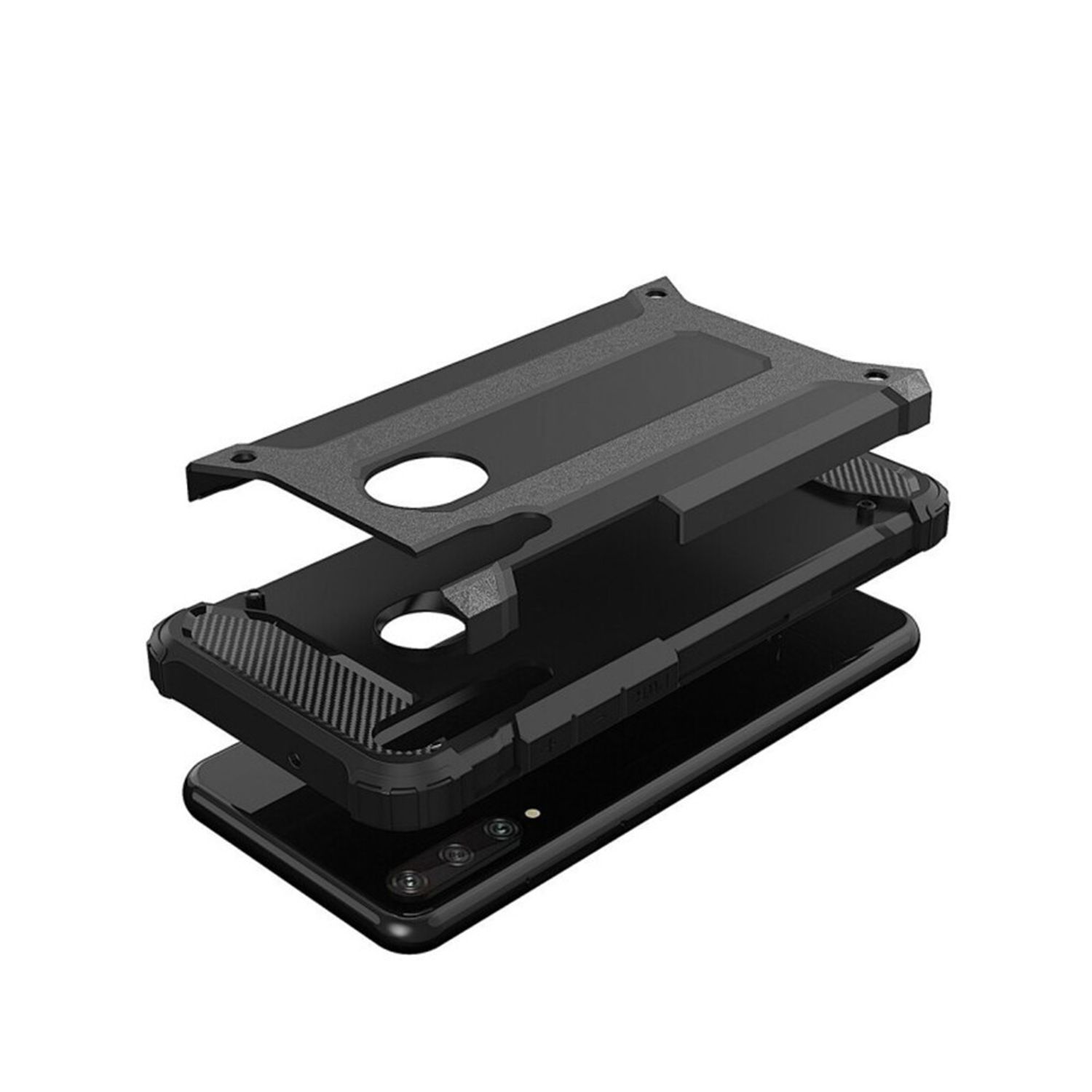 Husa Techsuit - Hybrid Armor - Huawei Y6p - Black fotografia produsului View 2 L