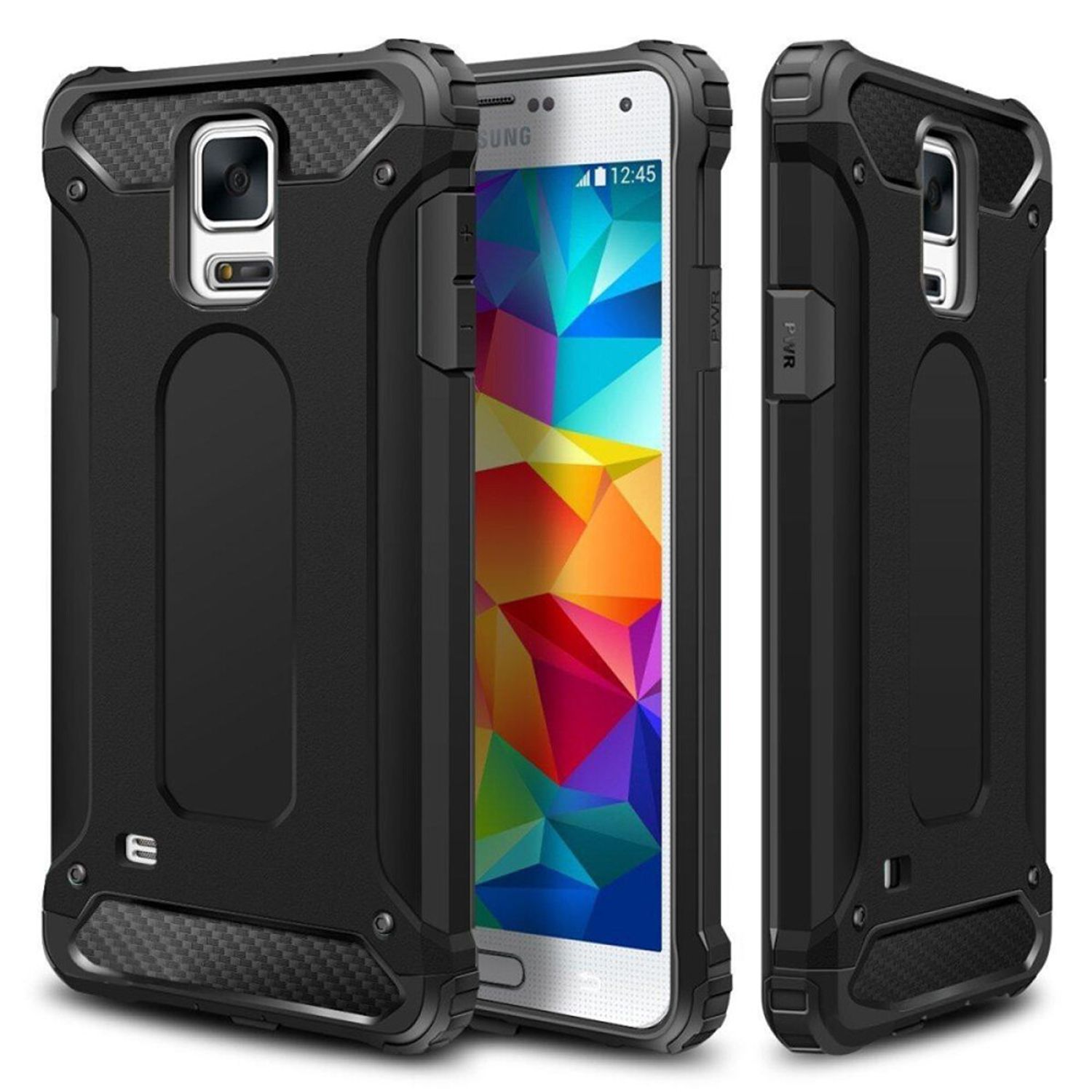 Husa Techsuit - Hybrid Armor - Samsung Galaxy S5 G900 - Black fotografia produsului