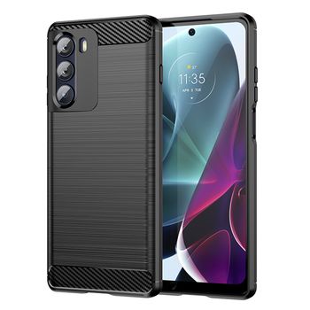 Husa techsuit - carbon silicone - motorola moto g200 5g - black