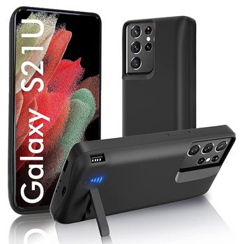 Husa cu acumulator techsuit - samsung galaxy s21 ultra - 5000 mah - black