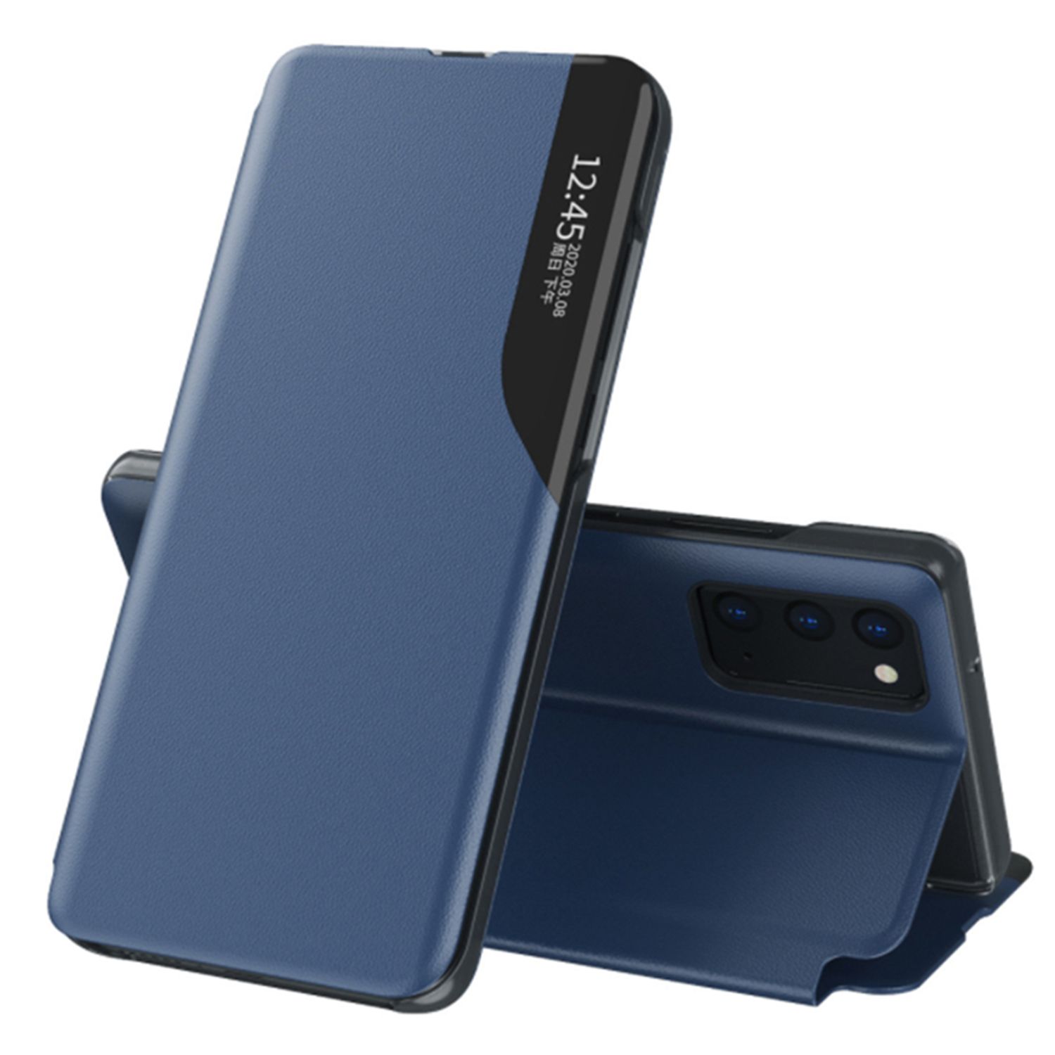 Husa tip carte Techsuit - eFold Series - Samsung Galaxy S20 - Dark Blue fotografia produsului