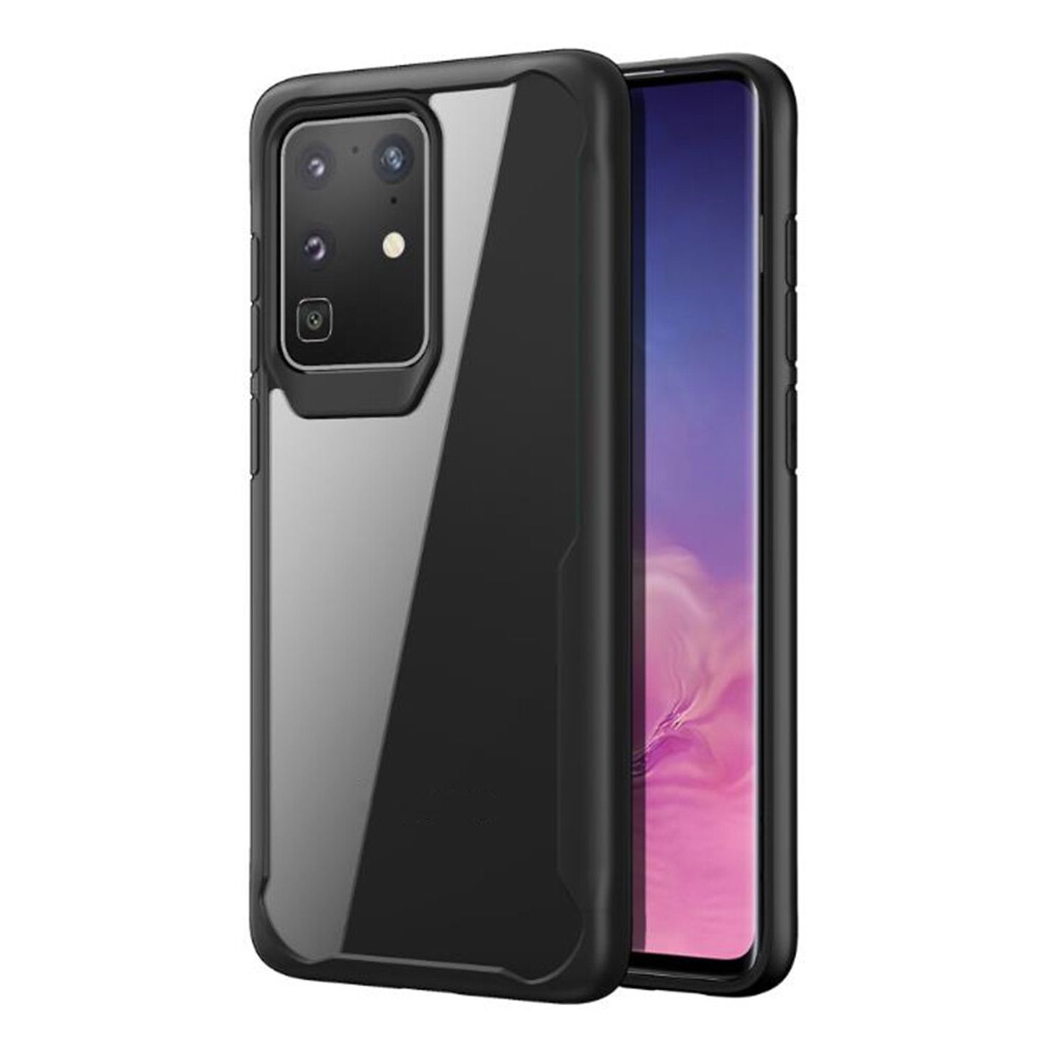 Husa premium Techsuit - Glaast Series - Samsung Galaxy S20 Ultra - Black fotografia produsului