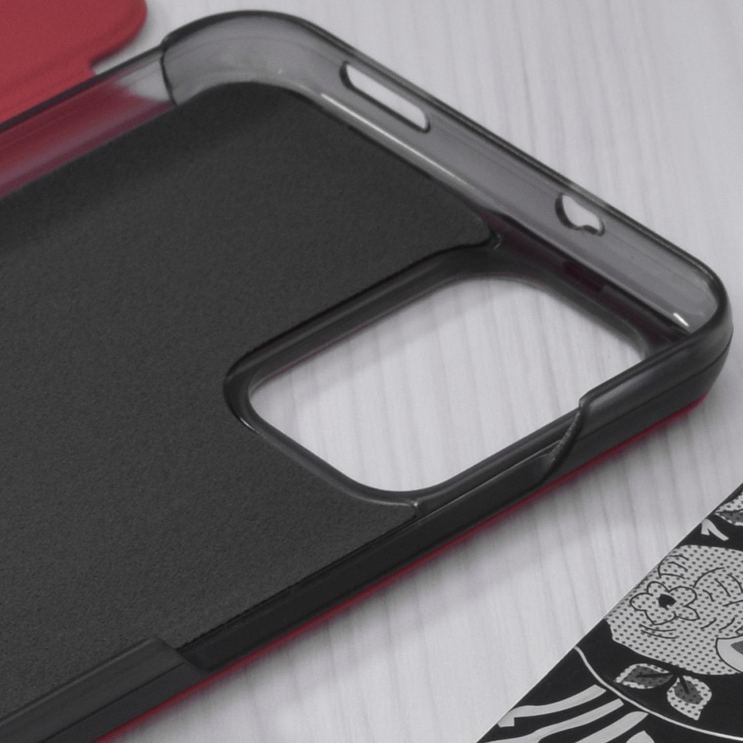 Husa tip carte Techsuit - eFold Series - Xiaomi Redmi Note 10 / 10S - Red fotografia produsului View 3 L