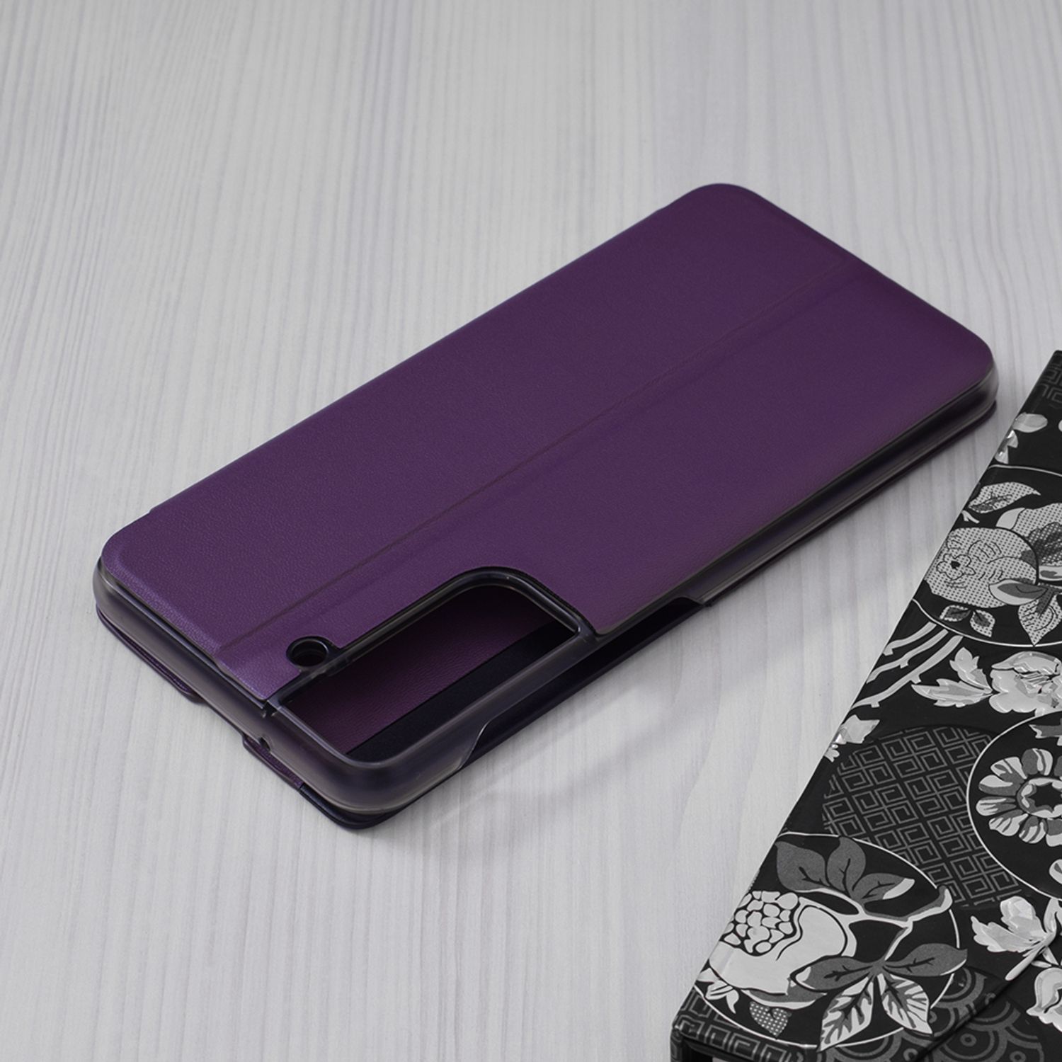 Husa tip carte Techsuit - eFold Series - Samsung Galaxy S21 FE - Purple fotografia produsului View 2 L