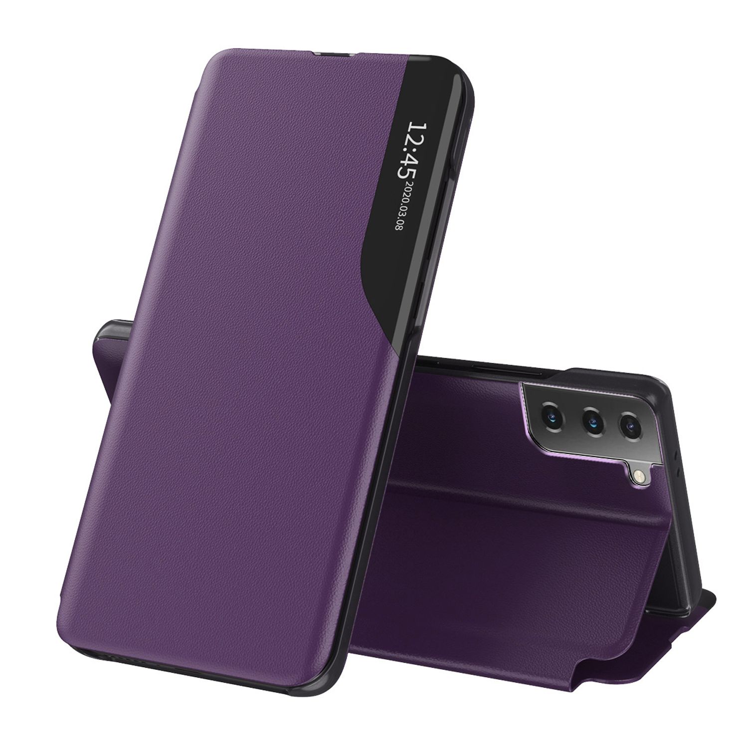 Husa tip carte Techsuit - eFold Series - Samsung Galaxy S21 FE - Purple fotografia produsului
