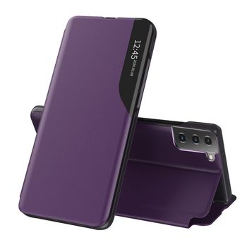 Husa tip carte techsuit - efold series - samsung galaxy s21 fe - purple