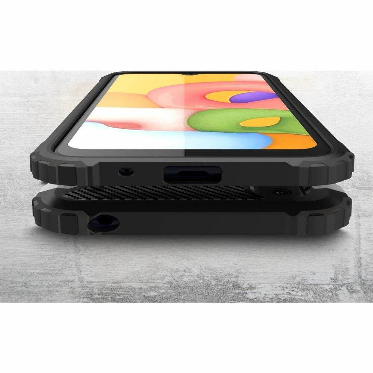 Husa Techsuit - Hybrid Armor - Samsung Galaxy A11 / M11 - Black fotografia produsului View 2 L
