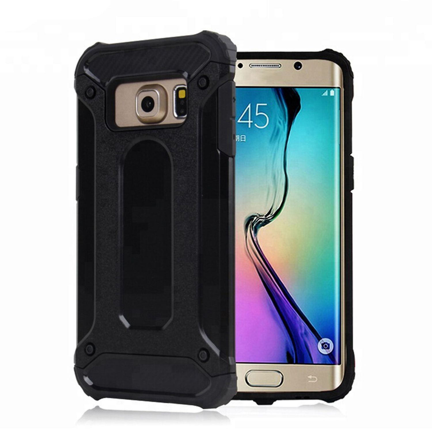 Husa Techsuit - Hybrid Armor - Samsung Galaxy S6 G920 - Black fotografia produsului